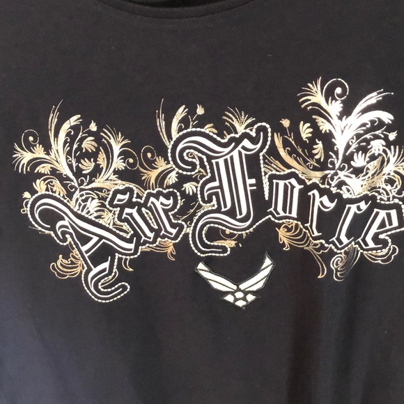 US Air Force Embroidered Logo Ladies T-shirt XL - Picture 3 of 17